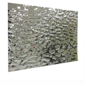 Mirror Silver Big Pattern for Wall Decoration Panel Water Ripple Stainless Steel Sheet