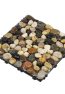 Natural Cobblestone Marble Deck Tiles – DIY Interlocking Stone Flooring for Outdoor Gardens & Balconies