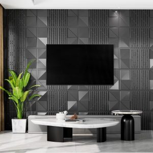 waterproof-3d-black-pvc-wall-panels-nairobi
